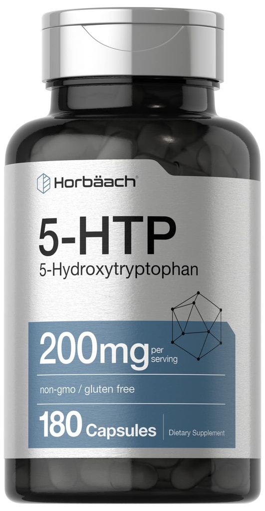 Horbäach 5HTP 200mg Suplemento 180 Cápsulas