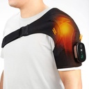 Almofada de aquecimento do ombro sem fio, ombro aquecido Brace com vibração, massagem do ombro para homens Mulheres alívio da dor