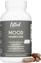 Cogumelos de Mood - Suplemento de Cogumelo Elevado - Mane de Leão, Reishi, Chaga, Tail Turquia, Maitake - Energia, Foco, Estresse