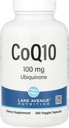 Lake Avenue CoQ10 Nutrition - Suplemento Ubiquinone - Promove a atividade antioxidante - Gluten Free, Non-GMO - 100 mg - 360 Cápsulas Veggie