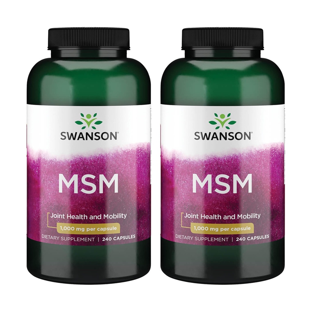 Swanson HSH - Mineral Essentials Promovendo Mobilidade e Apoio Conjunto à Saúde - Ajuda a Manter a Saúde do Tecido Conectivo Incluindo Cartilagem, Colágeno e Cabelo - (240 Cápsulas, 1000mg Cada) 2 Pacote
