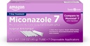 Cuidados básicos Miconazol 7, Miconazol Nitrato Creme vaginal 2 Percentagem, 7-Dias de Febre Tratamento Infecção para Mulheres, Cuidado feminino, 1,59 onça (Pacote de 1)