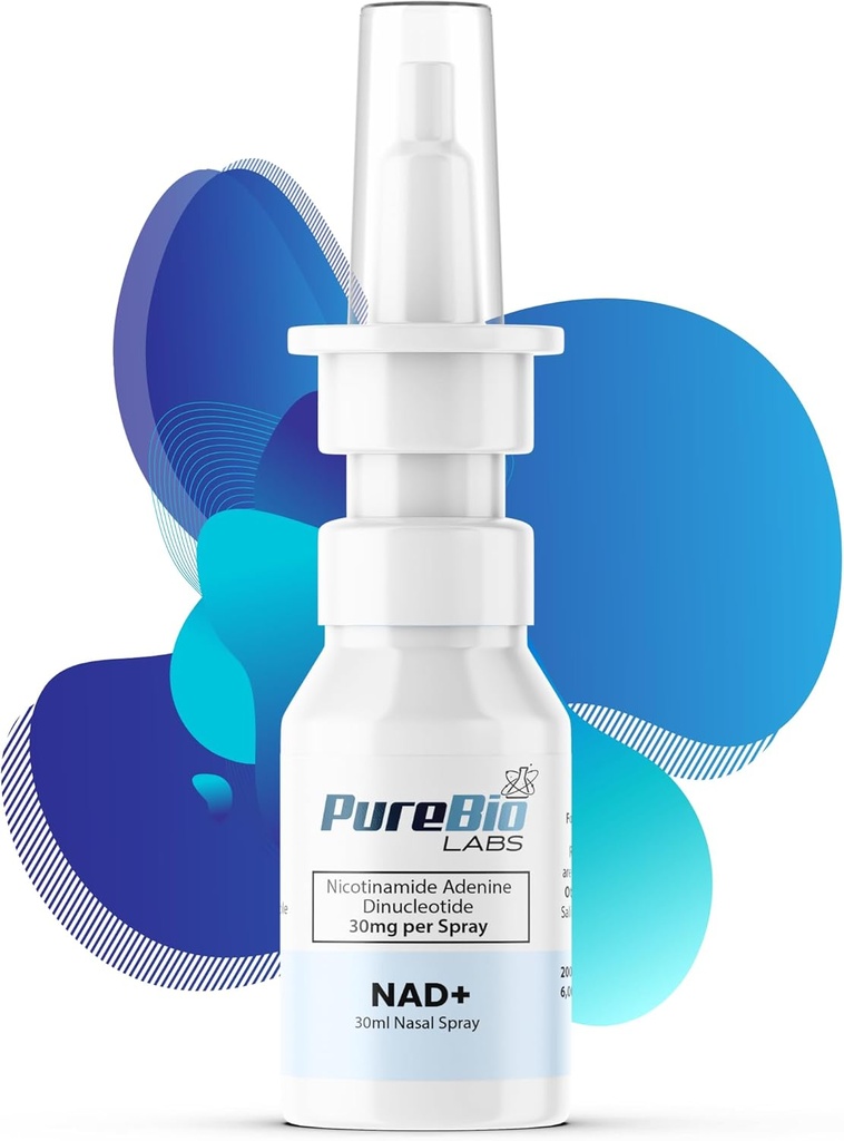 NAD+ Spray nasal - 30mg por Spray, 30ml Total, 200 Sprays – Energia Celular & Metabolismo (1 garrafa)