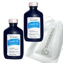Óleo de rícino SWAN USP Laxante 100% estimulante para alívio de constipação ocasional 4 Fl Oz (Pacote de 2) Plus Bolsa forte e impermeável