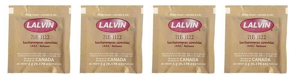 Lalvin 71B-1122 Levedura (Multi, Fоur Paсk)