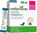Wellements Organic Probiotic Stick Packs Suporta Saúde Digestiva e Imune para Infantis, Bebês e Crianças