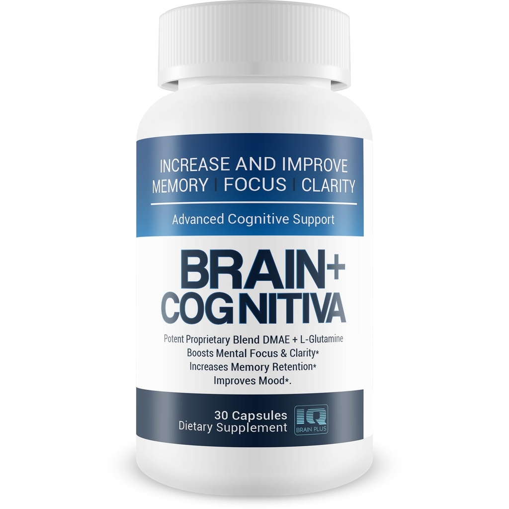 Cérebro+ Cognitiva - Suporte Cognitivo Avançado - Ajude a aumentar e melhorar a memória, aumentar o foco mental e apoiar a clareza mental - Cápsulas Alpha-GPC para suporte cerebral e Opti Nootropic Boost