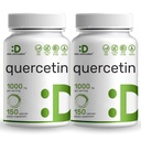 Quercetin 1000mg por serviço (embalagem) 300 Cápsulas, Flavonóides Biodisponível Altos, Teste de Terceiros, Suporta Sistema Imune Saudável, Não-GMO, Sem Glúten