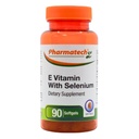 Vitamina E como acetato de dl-Tocoferil e d-Alpha-Tocoferol Plus Selênio, Suplemento Antioxidante, Suporte Imune, Suporta Pele Saudável, Sem Glúten, Não-GMO, 90 softgels Made in USA