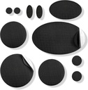 aZengear Repair Patches - Impermeáveis, auto-adesivos, Tear-Cold-Heat-Resistente Nylon Polyester Fix Puffer Coats, Gear, Tendas (11 peças, Solid Black)