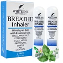 Ink White Breather Inhaler Natural Essential Oil Eucalyptus Peppermint .Congestão .