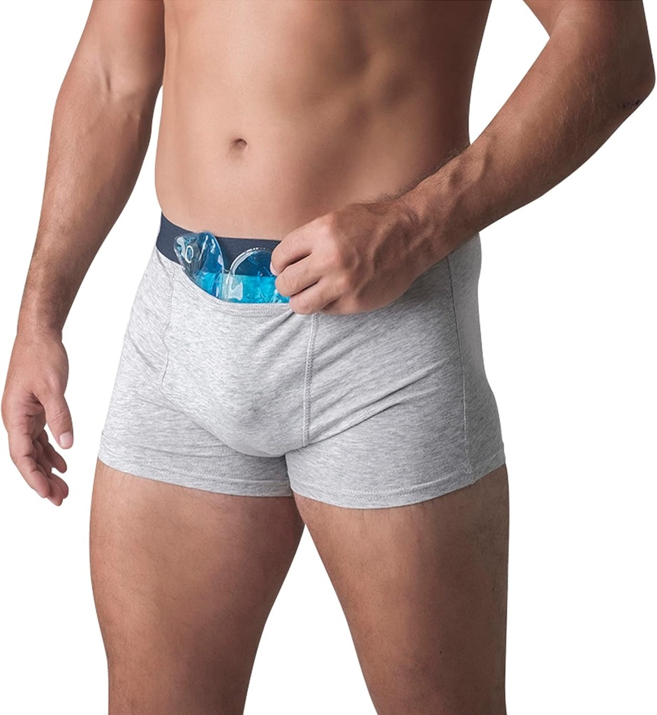 Snowballs Cooling Underwear para homens - Fertilidade, Vasectomia, Varicocele, Testosterona - 2 Roupa interior, 3 Pacotes de gelo SnowWedge