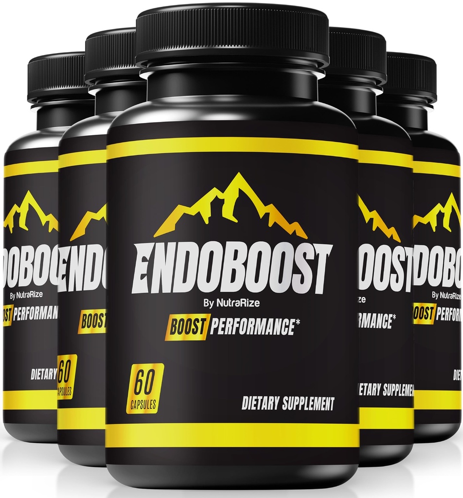 NutraRize (Pack of 5 Endoboost for Men - (Official) Endoboost Performance, Suplementos, Cápsulas, Endoboost Reviews for Mens Health Pills Pro Advanced Formula (300 Cápsulas)