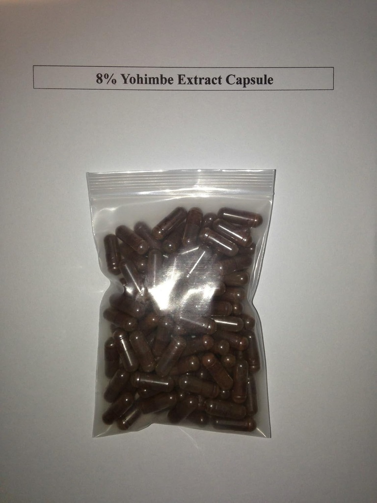8% ioimbina Yohimbe Bark Extract 400 mg x 1000 Cápsulas/afrodina