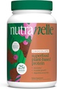 Nutranelle - Pó de proteína baseada em plantas - 25 g Pó de proteína Vegan com 30 Servings - Mistura de arroz & ervilha com Superalimentos & Aminoácidos - Zero açúcar - Chocolate