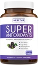 Super Antioxidantes Suplemento para Mulheres e Homens - Alta Potência Herbal & Fruta Mistura com Acai, Goji, Romã, Elderberry & Resveratrol para cuidados com a pele e Imune Suporte - Vegan & Non-GMO - 60 Cápsulas