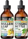 BIO KRAUTER Mullein Tintura 4 Fl. Oz. & Stinging Nettle Tintura 4 Fl. Oz.