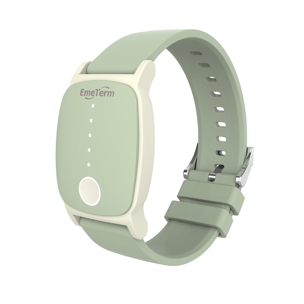 EmeTerm Explore a banda anti-náusea limpa da FDA IP67 Impermeável Morning Motion Disease Relief Band Recarregável Classic Strap Design Drug Free Non-drewsy without Side Effects Mint Green