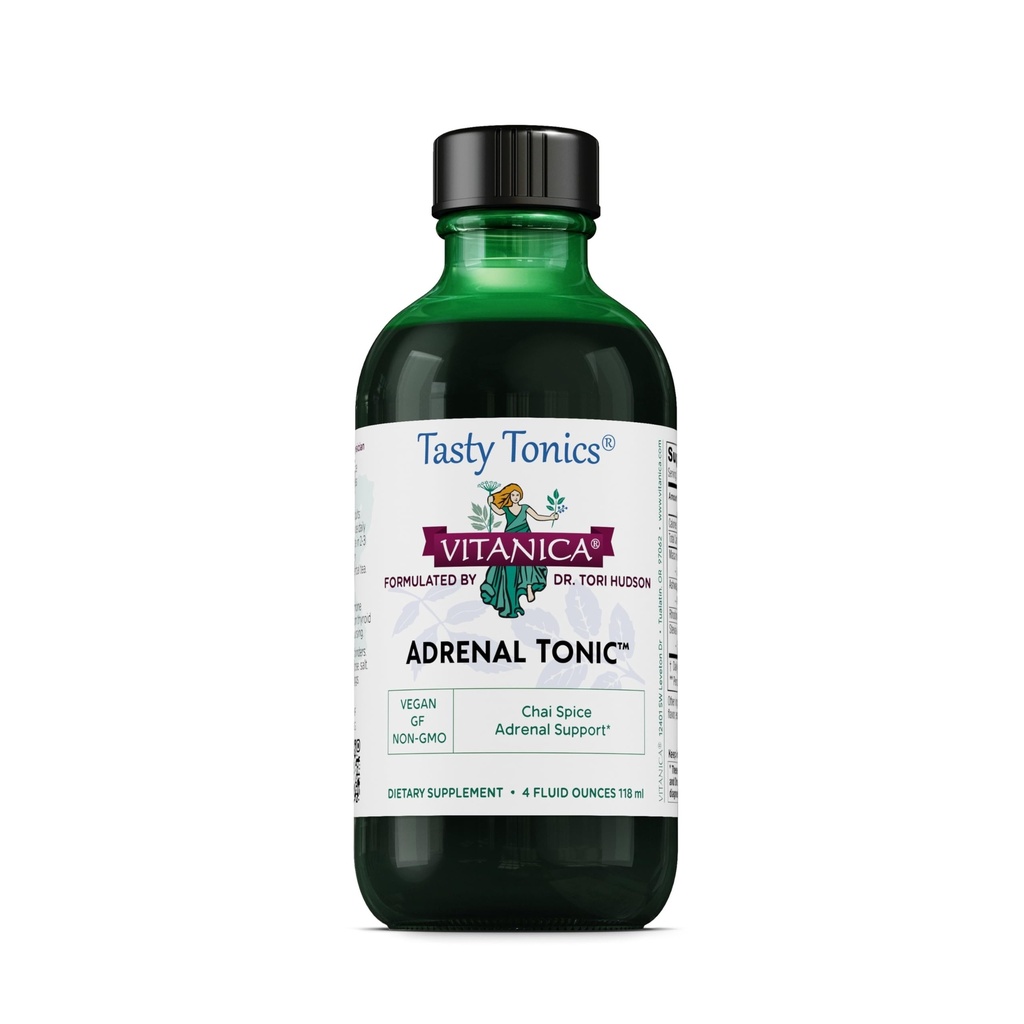 Vitanica - Tônico Adrenal, Apoio Adrenal, Vegetariano, 4 Ounce (Pacote em Maio Vary)