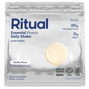 Ritual Vegan Protein Powder com BCAA: 20g Ervilha orgânica plantada-baseada em fazendas regenerativas nos EUA, Perfil completo de ácido amino, Sem glúten, Livre de açúcar, Leite, Baunilha, 1 Lbs