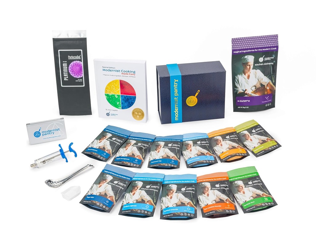 Gastronomia Molecular "Made Easy" Kit de Iniciação "Não-GMO Gluten-Free OU Kosher Certified Ingredients"