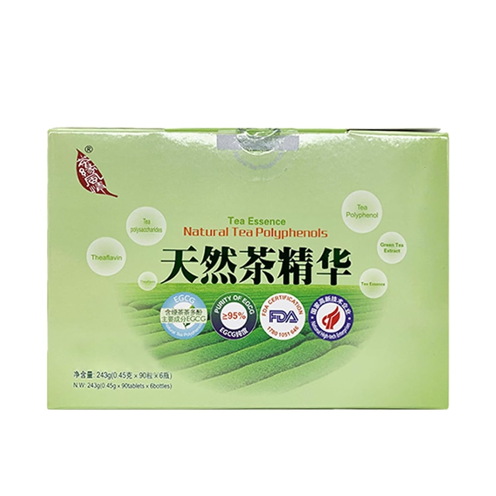Extrato de chá verde,Nova era de chá,Tea natural polifenóis Comprimidos,Tea Essência,90 comprimidos / garrafa,6 garrafas / caixa
