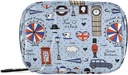 Londres Retro Print Pill Box 7 Dia Pill Caso viagem saco organizador com zíper portátil semanal Vitamina Medicina Supplement Holder Pouch Bag
