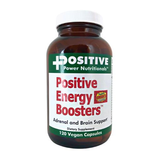 VitaBoost Impulsionadores de Energia Positiva – Suplemento de Energia Natural com Ervas, B-12, Pólen de Abelha, Energia Suave Sem Jitter, Rápido & Seguro, Sem Cafeína, Efedra ou Guarana (120)