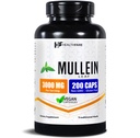 Healthfare Mullein Leaf Extract 3000mg 200 Vegan Cápsulas □ Suplemento de ervas de força extra Suporta Bem-Estar e Equilíbrio