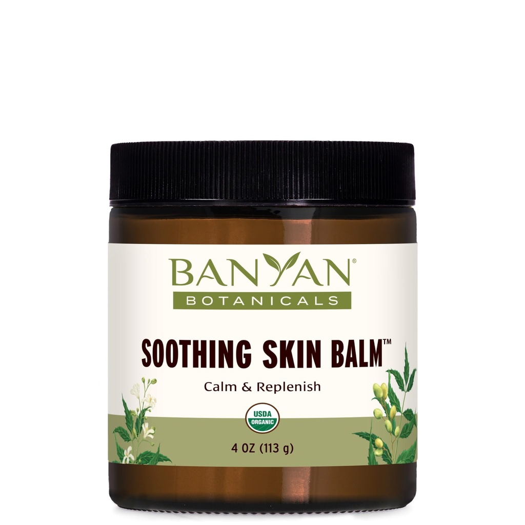 Banyan Botanicals Soothing Skin Balm – Orgânica Herbal Skin Care Salve com Neem Leaf e Vetiver – Refrigeração e calmante Balm Para a Saúde Natural da Pele – 4 oz – Não OGM Sustentável Petróleo Livre
