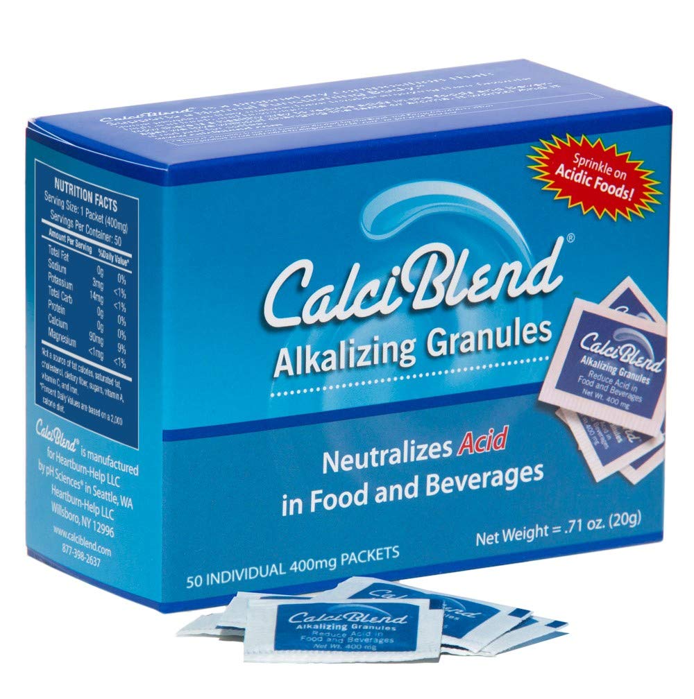 Alcalizing Granules 50 Pack Box - Alimento & Redutor de Ácido de Bebidas - Promove Saúde Digestiva e Urinária Trato, Restaura Eletrólitos, Aids pH Balance - All-Natural, Açúcar & Caloria Livre