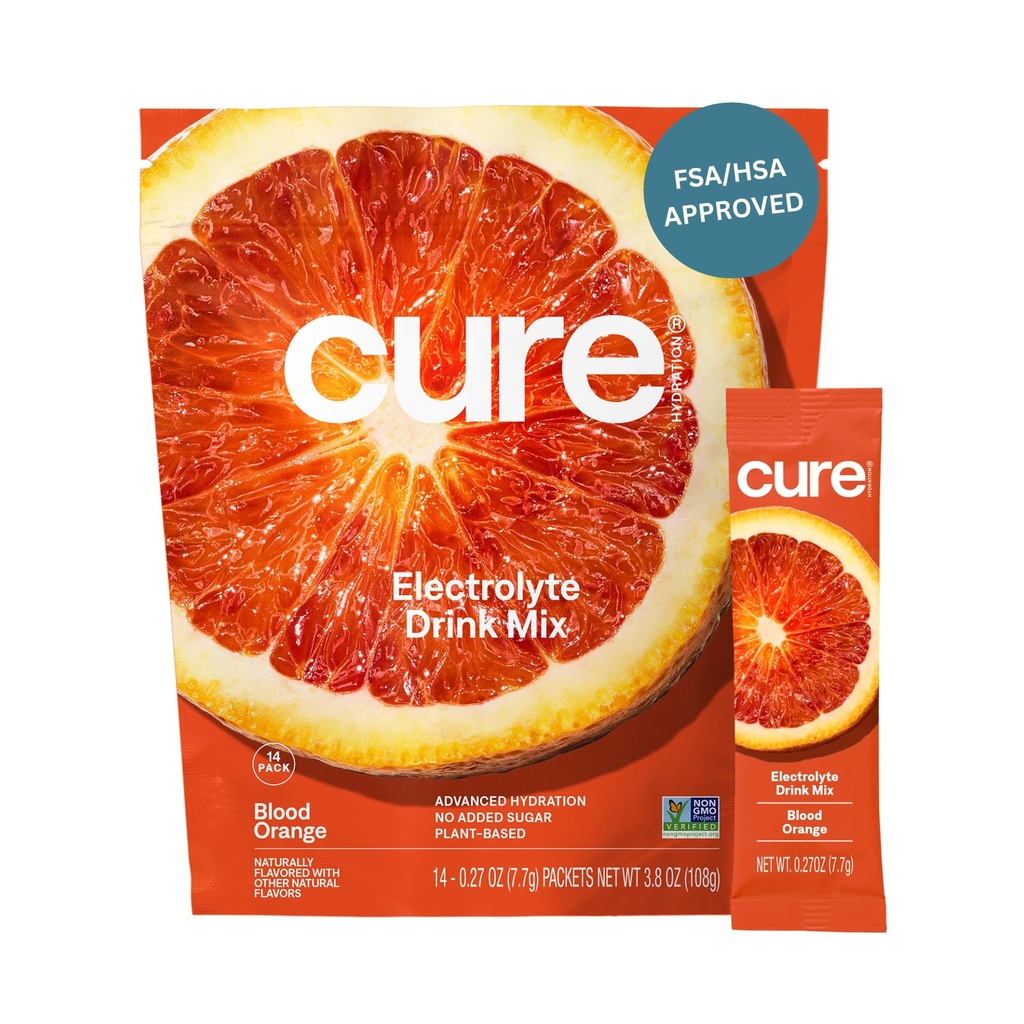 Curar a hidratação □ Planta-baseado Electrolyte Drink Mix □ Não adicionado de açúcar □ FSA-HSA □ Alivio de desidratação em pó feito com água de coco □ Não-GMO Vegan