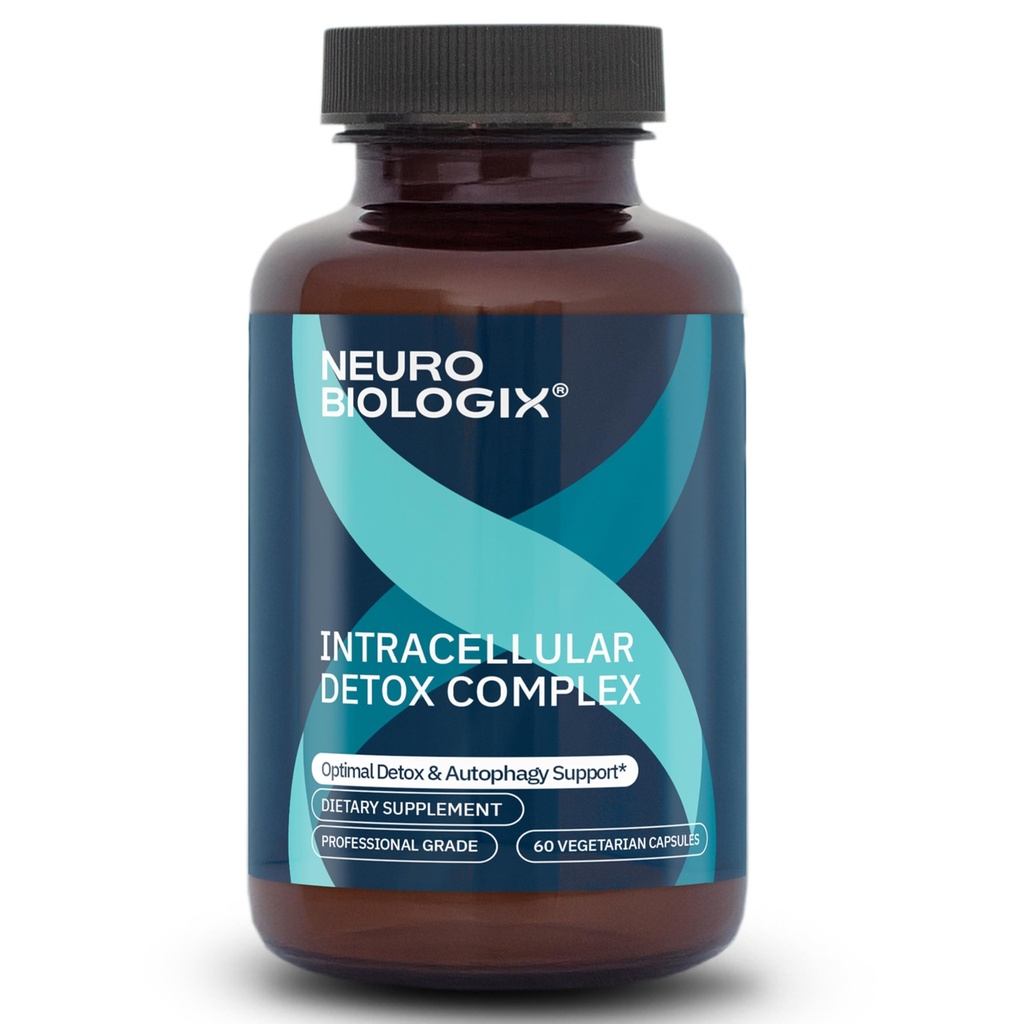 Suporte de Detox Intracelular - Antioxidante Avançado e Suplemento Energético – Suporta Detox e Defesa Celular, Equilíbrio Metabólico e Longevidade com NRF2 Ativador, Turmérica, Piperina e Glutationa - 60Caps