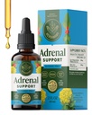 HERBAMA Adrenal Support Liquid Drops - Tintura Vegan Adrenal com Ashwagandha Root & Rhodiola Rosea Extract - Não-GMO, Álcool & Suplemento sem açúcar - Fonte 28-dia