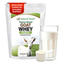 Z alimentos naturais cabra Whey proteína pó concentrado - sem desnaturação, sem sabor, Pastura levantada Whey - Pó de proteína de cabra limpa com proteínas vitais para o gerenciamento de peso, suporte imunológico, Fitness, 1 lb