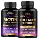 Cápsulas de Biotina, Queratina e Colágeno