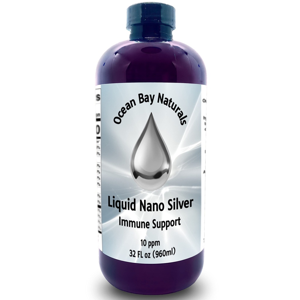 Líquido Nano Prata    , mais absorvível do que Colloidal Prata , 10ppm , 32oz Amber PET garrafa de plástico