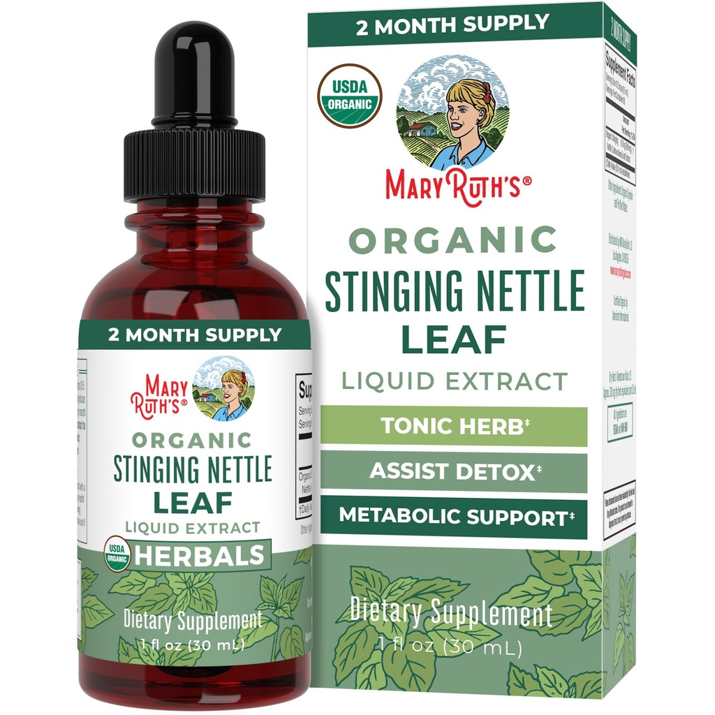 MaryRuth Orgânicos Stinging Nettle Leaf Extract □ Detox Suplemento Ervas Drops □ USDA Orgânico Vegan □ Não-GMO □ Glúten grátis