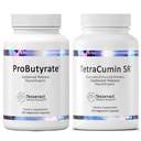 Tesseract Medical Research ProButirate Gut Health Supplement, Butyric Acid Complex & TetraCumin SR Joint Support Supplement, Mantained Release