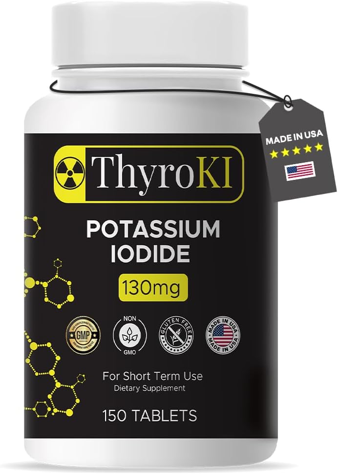 Comprimidos Premium de Iodeto de Potássio 130 mg – Apoio à tiroide e Saúde Respiratória – YODO Naciente KI Pills
