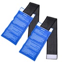 Gel Ice Cold Packs - (2-Piece Set) Soft Reusable Cold/Hot Compress, proporciona alívio da dor articular e muscular. Terapia flexível de lesões - ombro, costas, joelho, pescoço, tornozelo & mais.