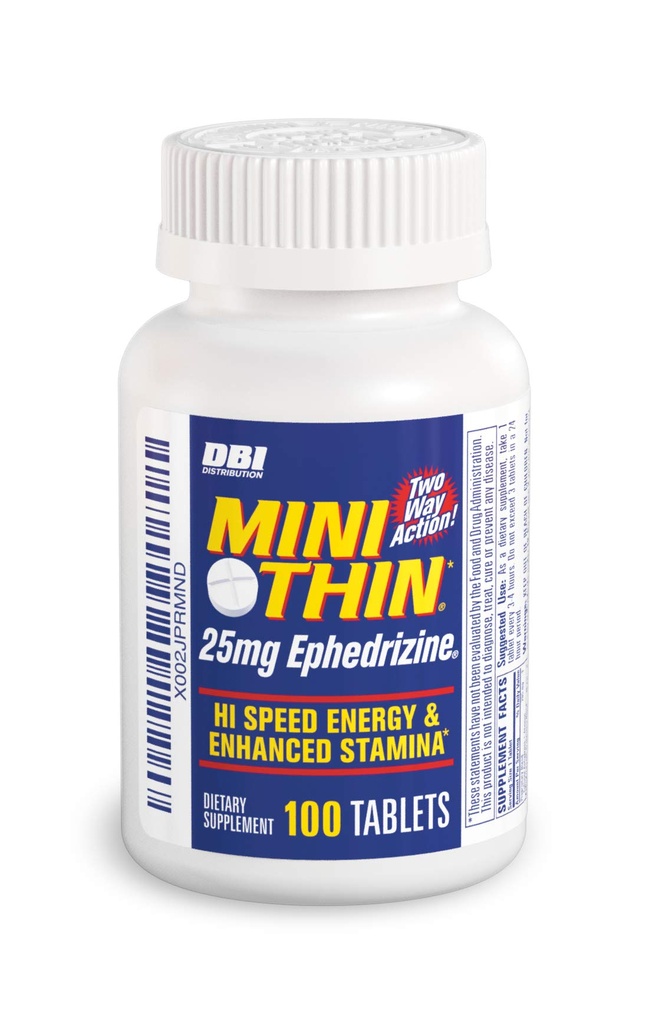 Mini Fino - Duas Vias - Cápsulas de Energia Formulado com Cafeína e Efedrizina - 100 Cápsulas