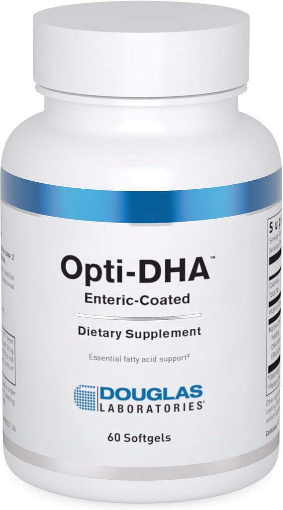 Laboratórios de Douglas Opti-DHA Entérico-Revestido de Ácidos Gordos Ómega-3 Essential para Saúde Cardiovascular