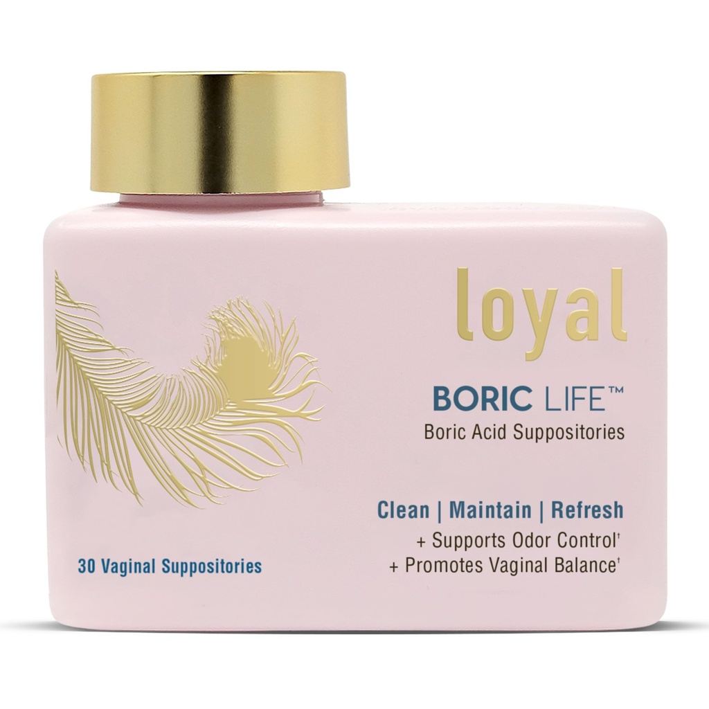 Leal vida bórica - ácido bórico Supositórios vaginais - 600mg - Suporta Odor Controle - Promove equilíbrio vaginal - acalma desconforto - Made in USA - 30 Count