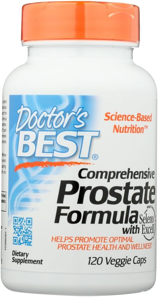 Melhor fórmula de próstata abrangente do médico, bonés vegetarianos, 120-Count (Pack de 3)