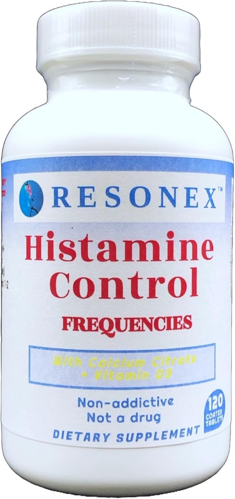 Controle de histamina com frequência natural - 120 comprimidos - com frequência natural de enzimas HNMT e DAO para ajudar a controlar níveis de histamina