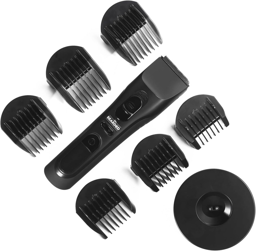 Barba ao vivo MT-1 Trimmer Barba - Recarregável com 240 minutos de tempo de execução, lâmina de cerâmica, Sussurro silencioso e 28 comprimentos de corte combinados para homens