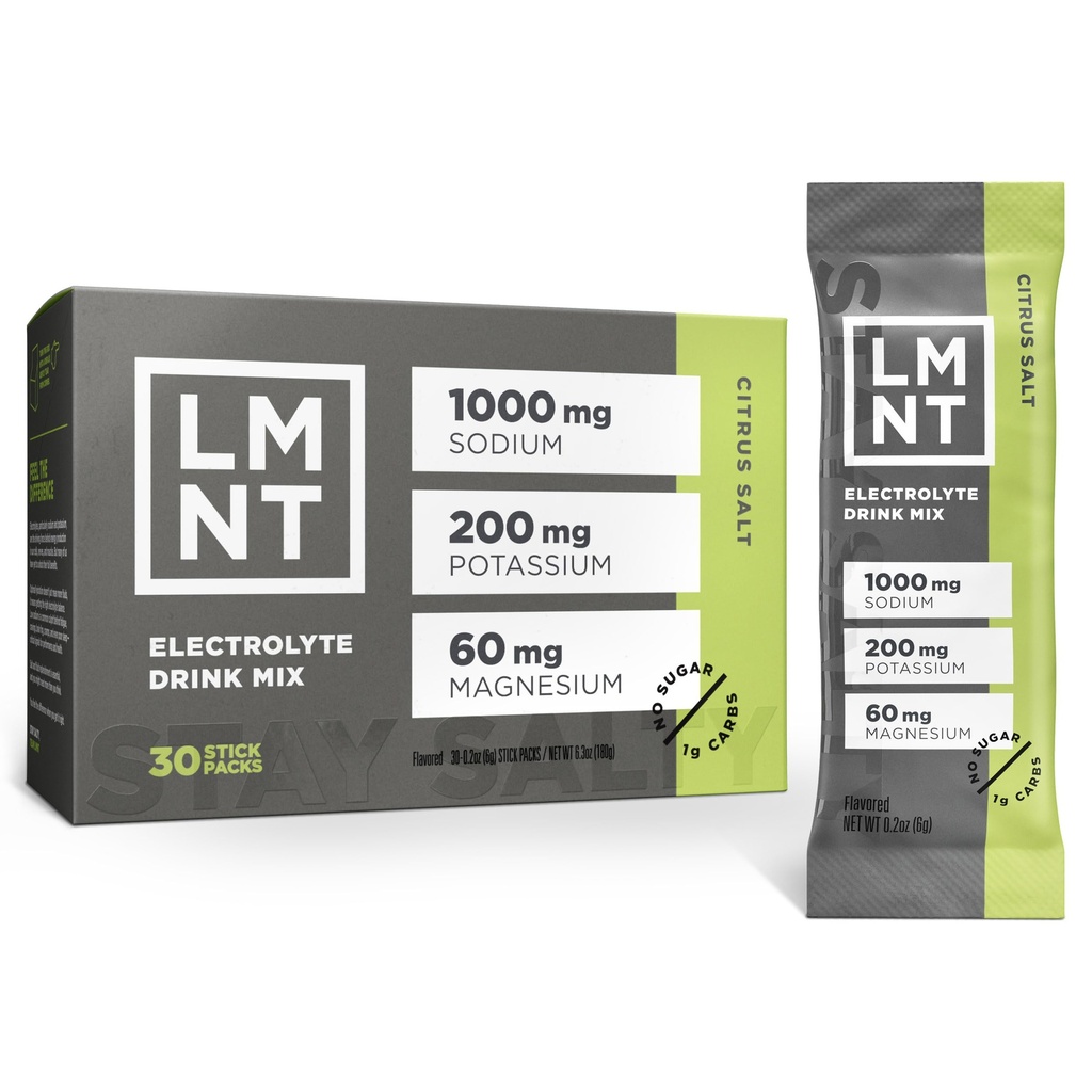 LMNT Zero eletrólitos de açúcar - sal de citrinos
