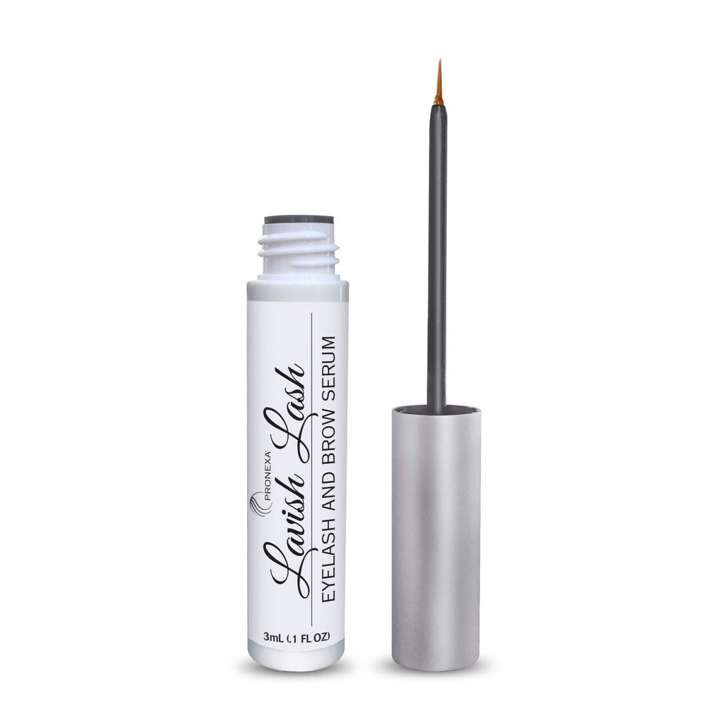 Lash Hairgenics Lash - Enhancer de crescimento das pestanas & Sérum Brow com biotina & Peptídeos de crescimento natural para longos, pestanas grossas e sobrancelhas! Dermatologista Certificado, Crueldade Livre e Hipoalergênico.