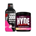 PROSUPPS L-Carnitine 3000 Estimulante Free Liquid Shots (31 Servings, Dragon Fruit) e Mr. Hyde Signature Série pré-trabalho Energia em pó Beber (30 Servings, Melancia)